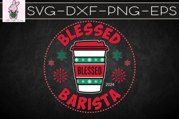 Barista Coffee Ornament SVG
