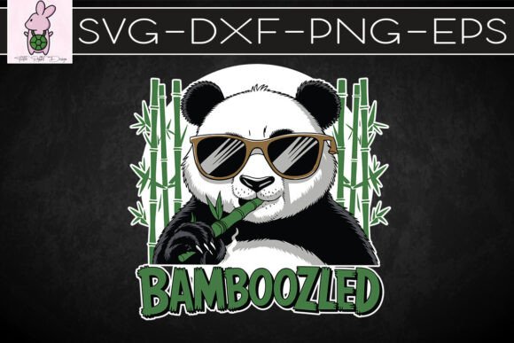 Cute Panda Bamboozled on Floaty SVG