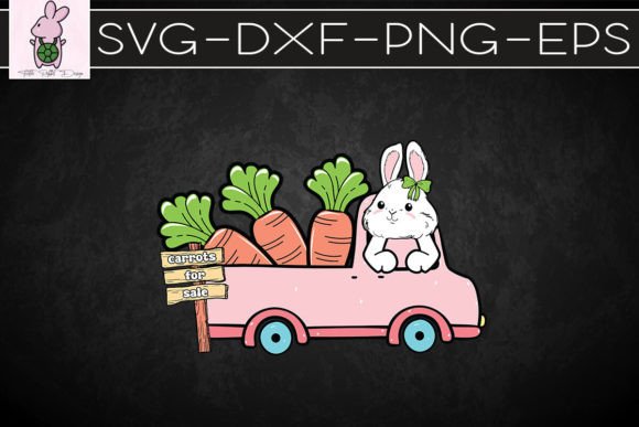 Easter Truck with Bunnies SVG
