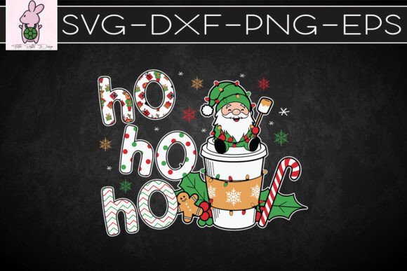 Ho Ho Ho Merry Christmas Coffee SVG