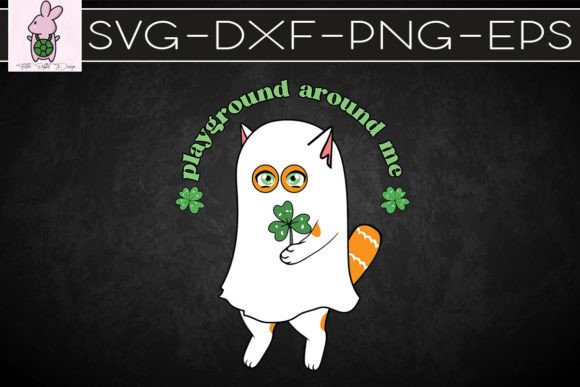 Lucky White Scottish Cat SVG