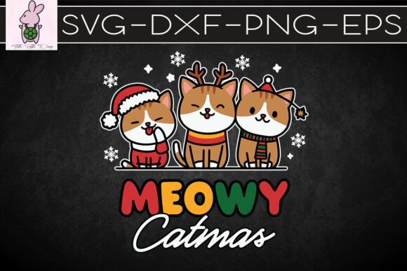 Meowy Catmas Christmas Vibes SVG
