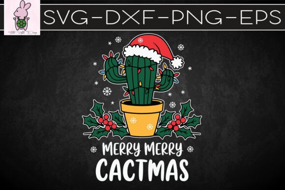 Merry Cactmas Funny Christmas SVG