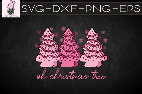Oh Christmas Tree Pink Trees SVG