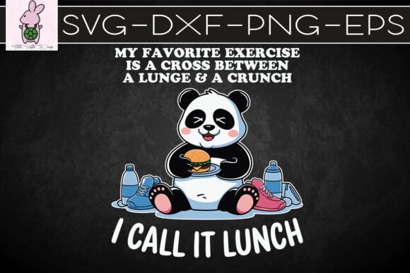Sarcastic Panda Eating Burgers SVG