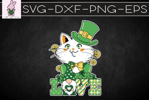 St Patricks Day with Cat SVG